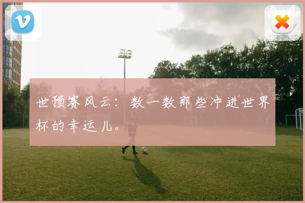 世预赛风云:数一数那些冲进世界杯的幸运儿。